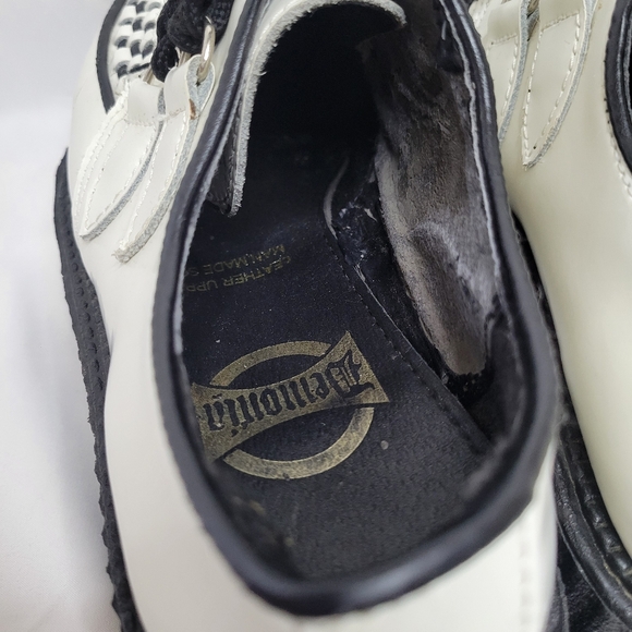 Demonia black & white contrast platform oxfords - Picture 11 of 16